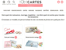 Tablet Screenshot of 1001cartes.com